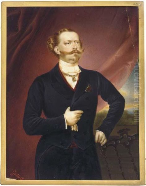 Vittorio Emanuele Ii, King Of Sardinia And Later King Of Italy
(1820-1878) Oil Painting by Luigi Gandolphi