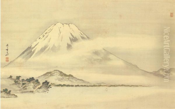 Mount Fuji Oil Painting by Gantai