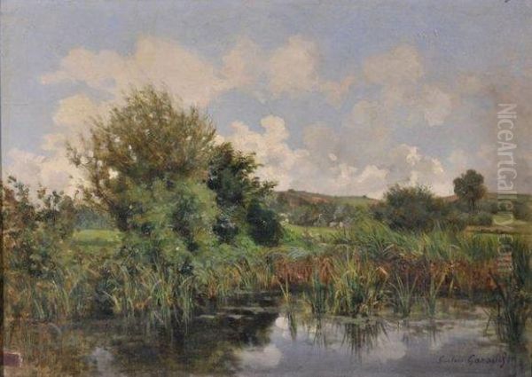 Bord D'etang Oil Painting by Gustave Cesaire Garaud