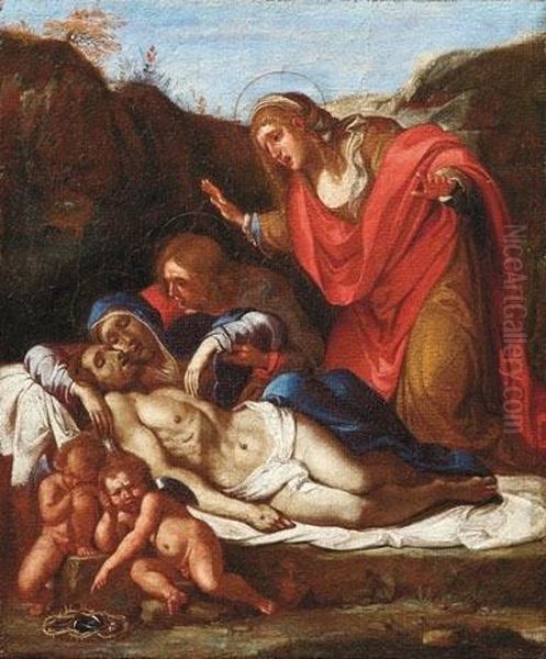 Pieta Oil Painting by Lorenzo Garbieri Il Nepote