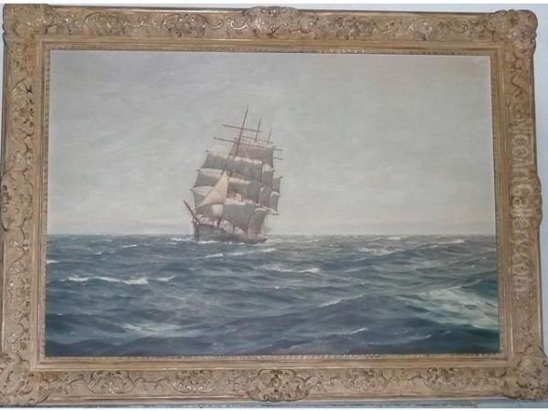 Old Times On The Pacific Ocean Oil Painting by Horacio Garcia