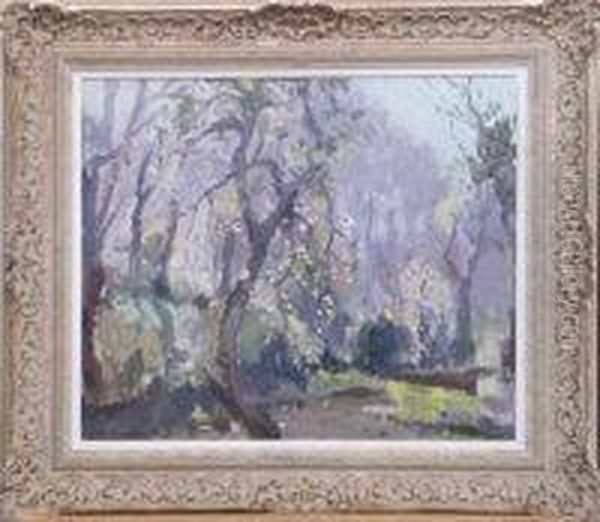 Springtime, Lamorna Oil Painting by Stanley Horace Gardiner