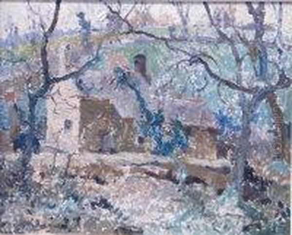 Woodland Building Oil Painting by Stanley Horace Gardiner