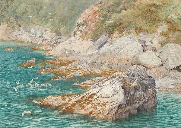 Near Dartmouth Harbour, Devon Oil Painting by William Biscombe Gardner