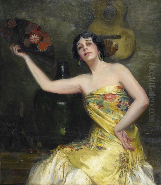 Spanish Dancer Oil Painting by James Hamlin Gardner-Soper