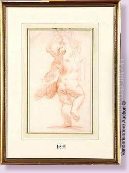 Putto Dansant Oil Painting by Jan-Anton Garemyn