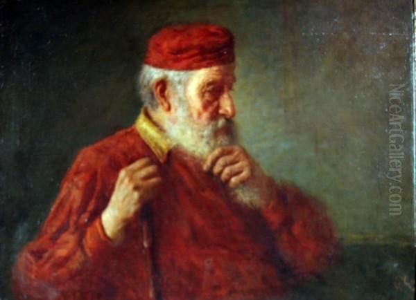 Vecchio Garibaldino Oil Painting by Garibaldi Gariani