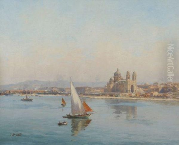 Port De Marseille Oil Painting by Joseph Garibaldi