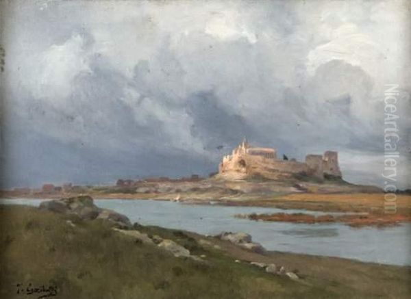 Vue De Fos-sur-mer Oil Painting by Joseph Garibaldi