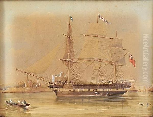 The Alexander ,captain Phillipson Oil Painting by Frederick Garling