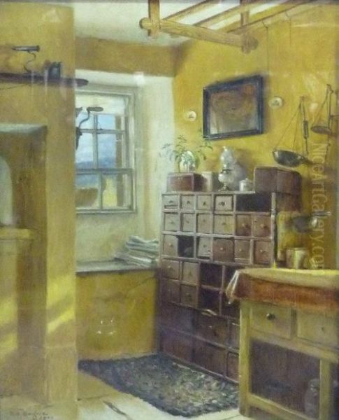 Original Study For 'sunday' Oil Painting by Thomas Bowman Garvie