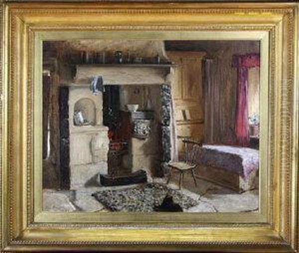 Bettie Ferguson's Cottage Oil Painting by Thomas Bowman Garvie