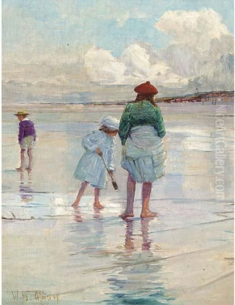 At The Seaside Oil Painting by Walter Bonner Gash