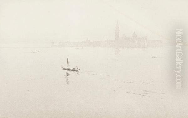 San Giorgio Maggiore Oil Painting by Percival Gaskill