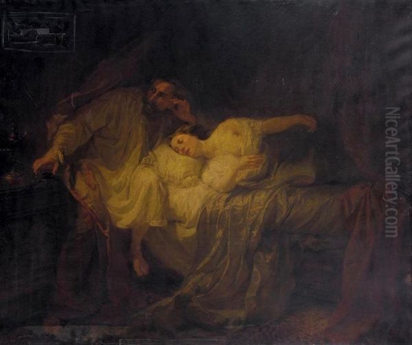 The Duke D'este Mourning Death Oil Painting by Andrea Gastaldi