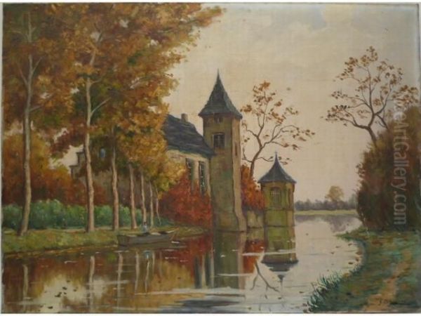 Le Castel Oil Painting by Constant Georges Gaste