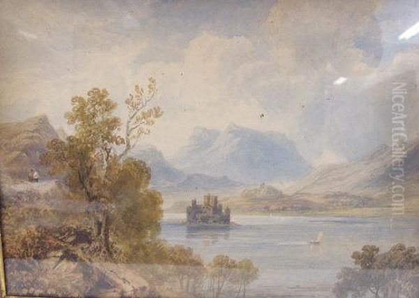 Kilchun Castle, Loch Awe Oil Painting by Henry G. Gastineau