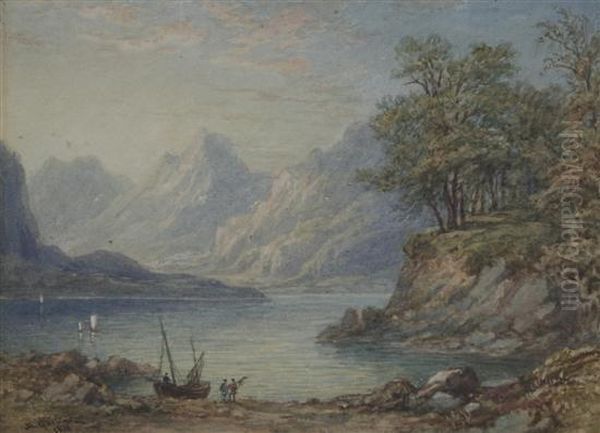 Loch Lomond From Inversnaich Oil Painting by Maria Gastineau