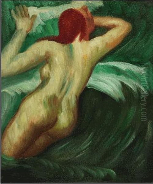 Ondine Oil Painting by T. Gauguin