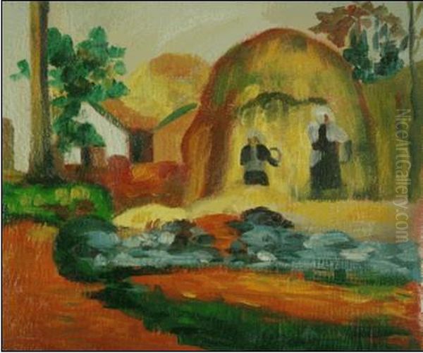 Fair Harvest Oil Painting by T. Gauguin