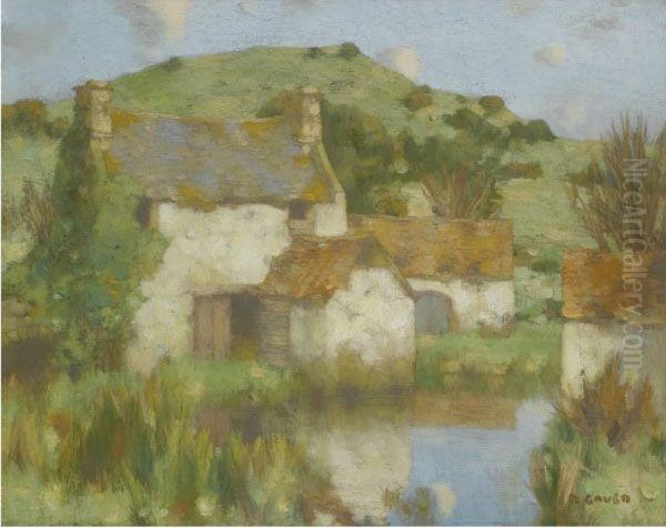 Mill Cottage Oil Painting by David Gauld