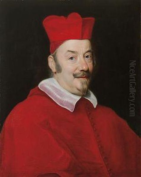 Portrait Of Cardinal Pietro Ottoboni Oil Painting by Giovanni Battista (Baciccio) Gaulli