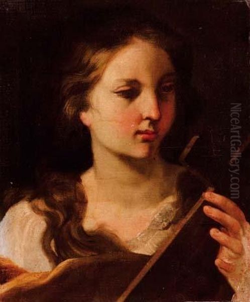 Santa Maria Maddalena Oil Painting by Giovanni Battista (Baciccio) Gaulli