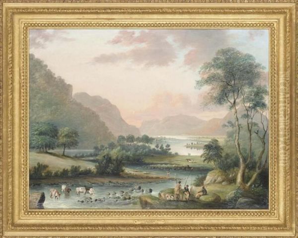 Thirlemere On Wythburn Water, Cumberland Oil Painting by Jonas Gaunt