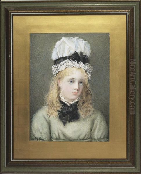 Young Breton Girl Oil Painting by Mary Eley Gauntlett