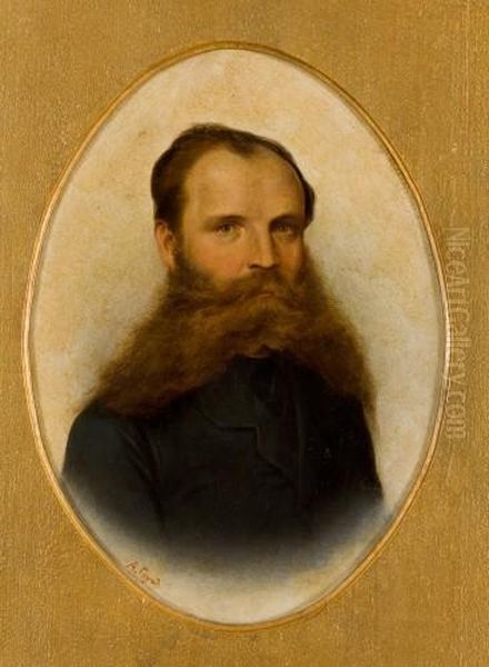 Portrait Eines Mannes Oil Painting by Alexandre Fedorovich Gaush