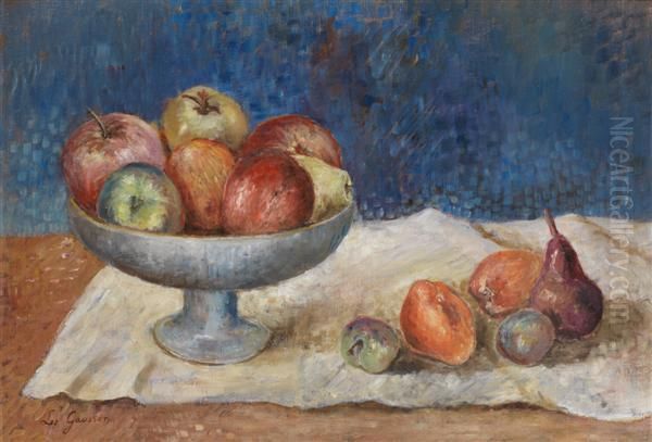 Nature Morte Aux Pommes Oil Painting by Leo Gausson