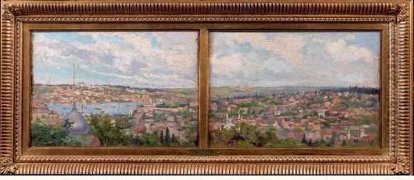 Vue Panoramique D'istanbul Oil Painting by Albert Gautier