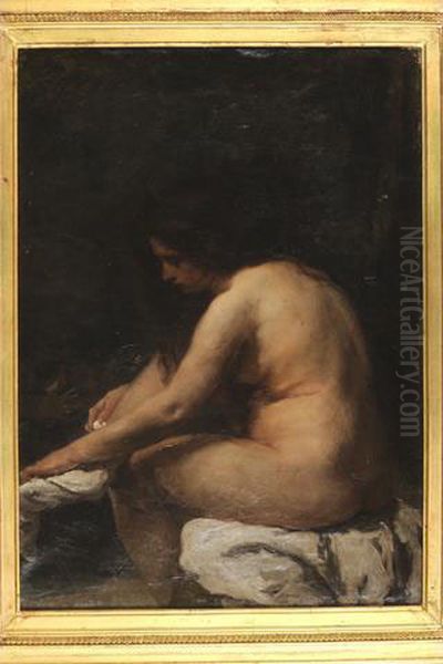 Femme Nue De Dos Oil Painting by Armand Desire Gautier