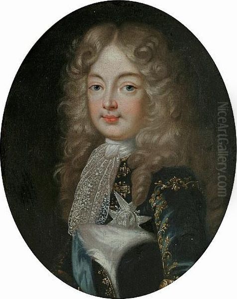 A Portrait Of A Young Nobleman Oil Painting by Jean-Baptiste Andre Gautier Dagoty