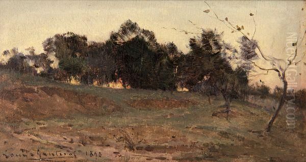 Paysage. Oil Painting by Louis Francois Gautier