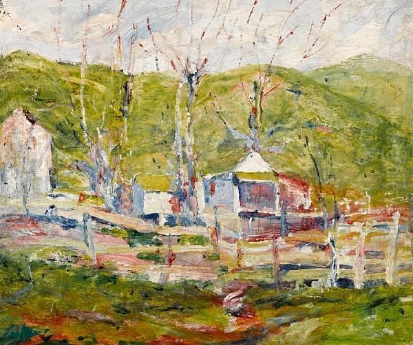 Contra Costa Ranch Oil Painting by August Gay