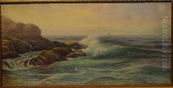 Surf, Cape Ann, Massachusetts Oil Painting by George Howell Gay