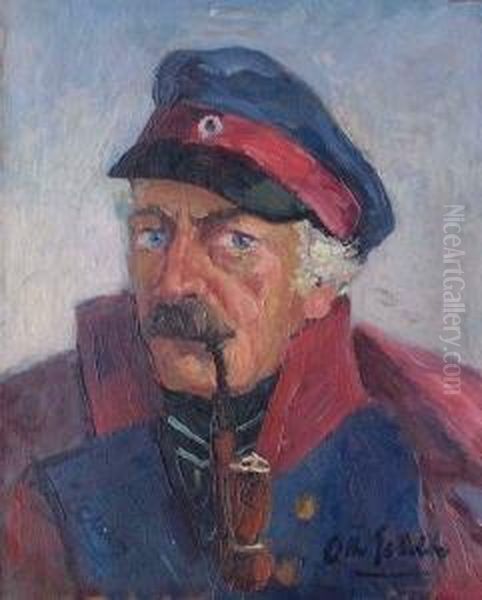 Bildnis General Blucher, Preusischer Generalfeldmarschall Oil Painting by Otto Gebuhr