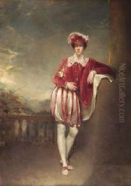 The Actor William Betty In Theatrical Costume Oil Painting by Andrew Geddes