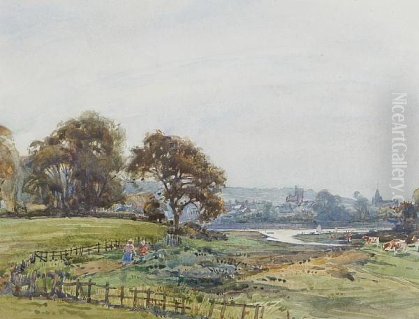 Kirkcudbright Oil Painting by Ewan Geddes