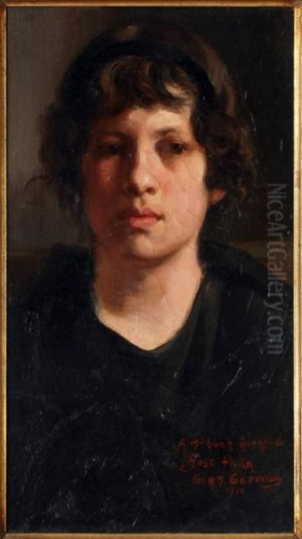 Retrato De Dama Oil Painting by German Gedovius