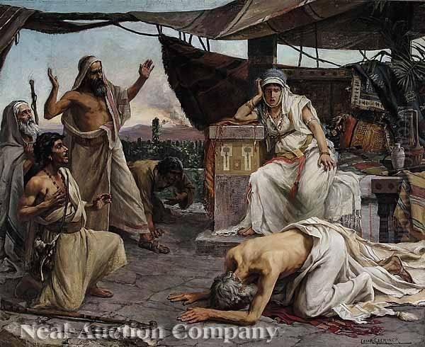 The Brothers Of Josephprostrate Before Him Oil Painting by Cesar Geerinck