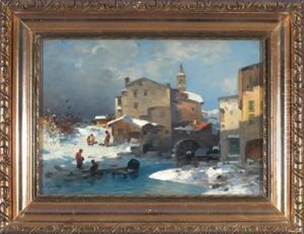 Onhe Titel Oil Painting by Jacob Gehrig