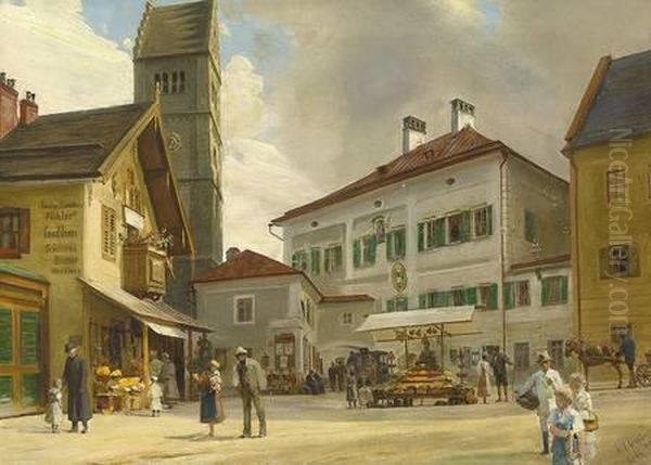 Ohne Titel Oil Painting by Wilhelm Geissler