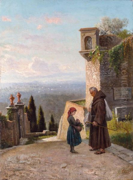 Dalle Colline Di Fiesole Oil Painting by Lorenzo Gelati