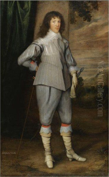 Portrait Of Dutton Gerard, 3rd Baron Gerard (1613-1640), Ofgerard's Bromley, Staffordshire Oil Painting by George Geldorp