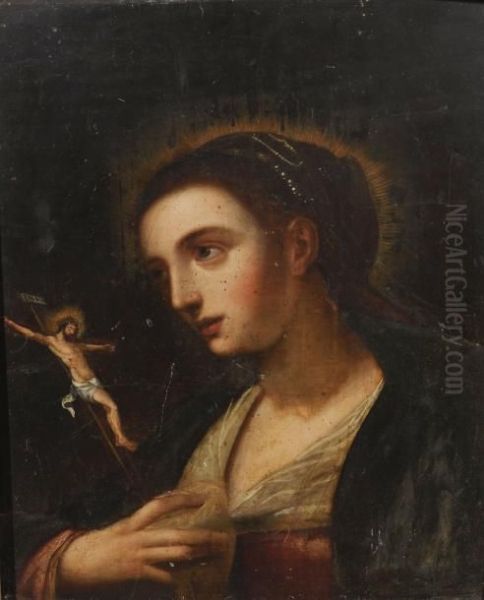 Madeleine Penitente Oil Painting by Gortzius Geldorp