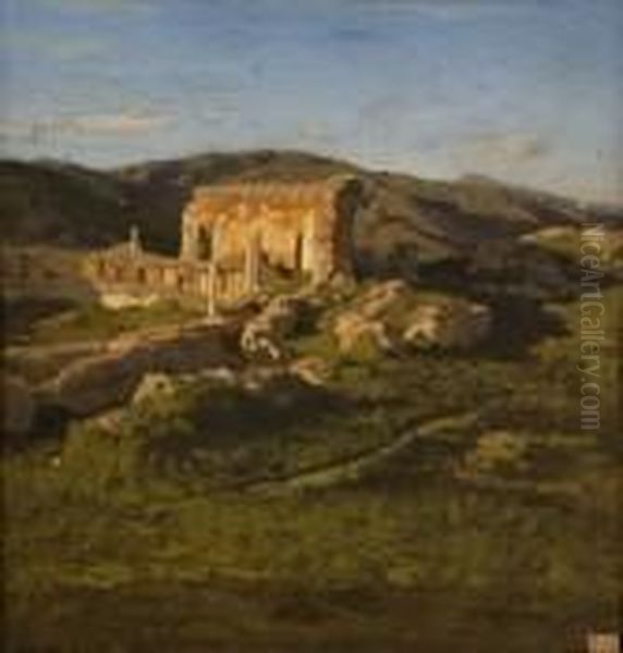 Ruinas Romanas Oil Painting by Otto Gelling