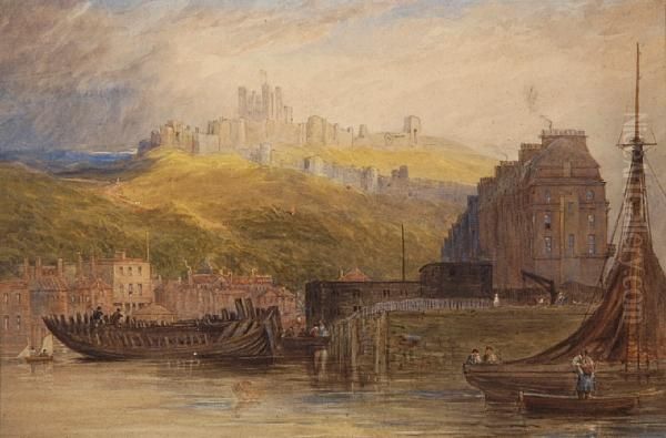 Dover Castle Oil Painting by John Gendall