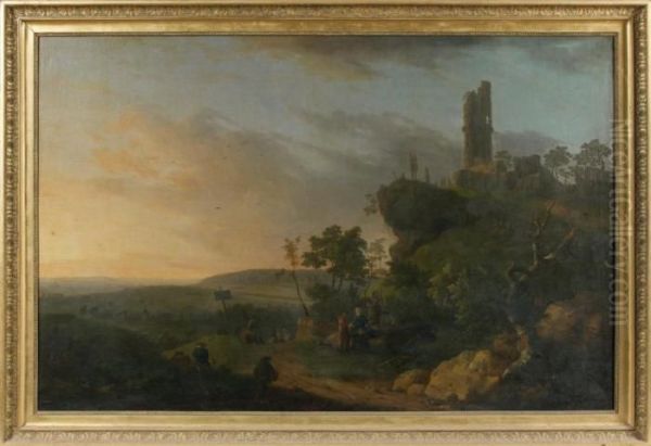 Paysage Oil Painting by Jean Baptiste Genillion